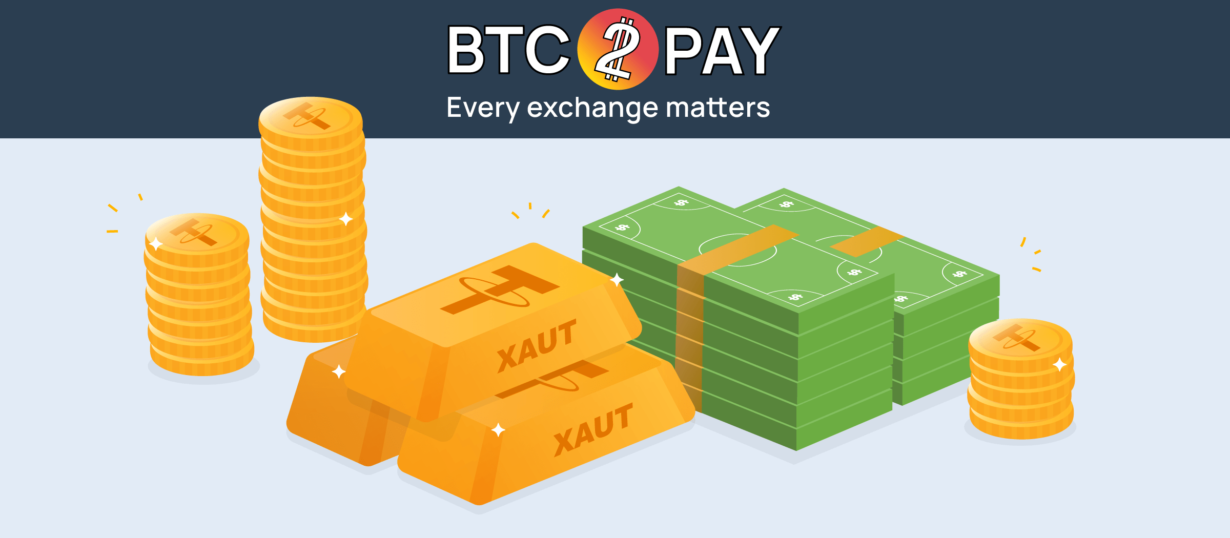 The BTC2PAY team continues its active work to expand the exchange listing by adding the most current offerings to it.



Today, the main focus of our news is the unique token XAUT, which combines modern technology with the historical tradition of